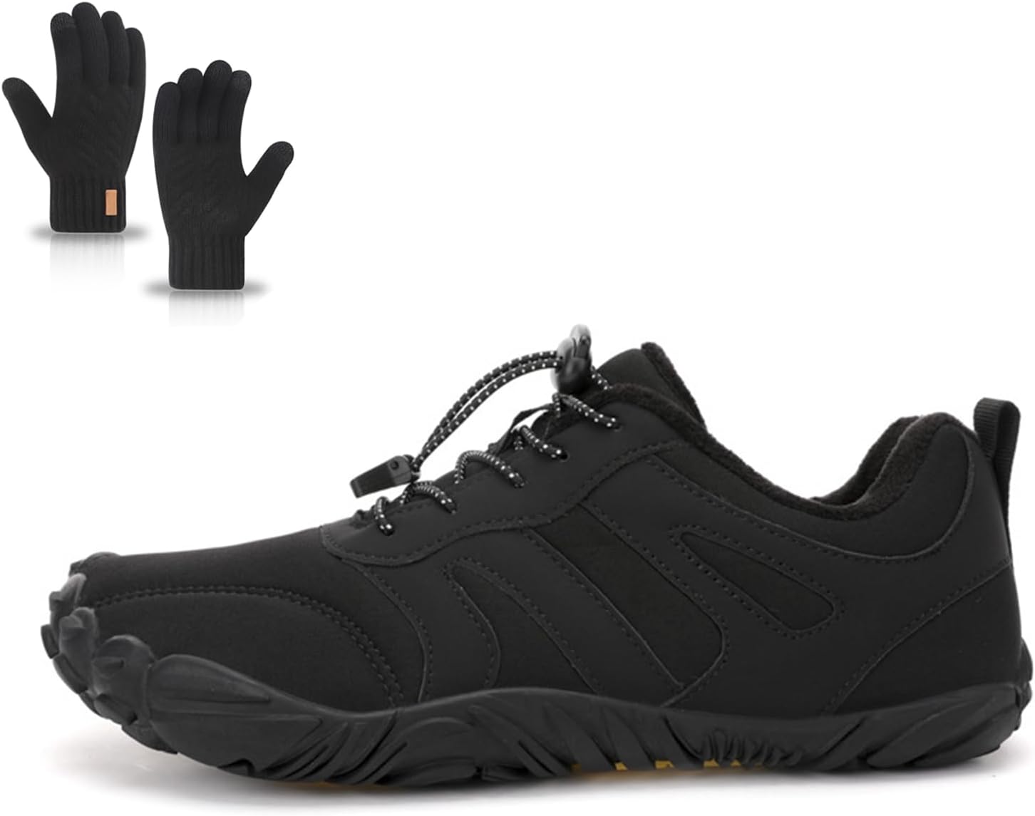 Hike Winter Barefoot Shoes Women Men, 2025 Autumn Low Top Waterproof Wide Toe Box Walking Boots Footwear Sneaker