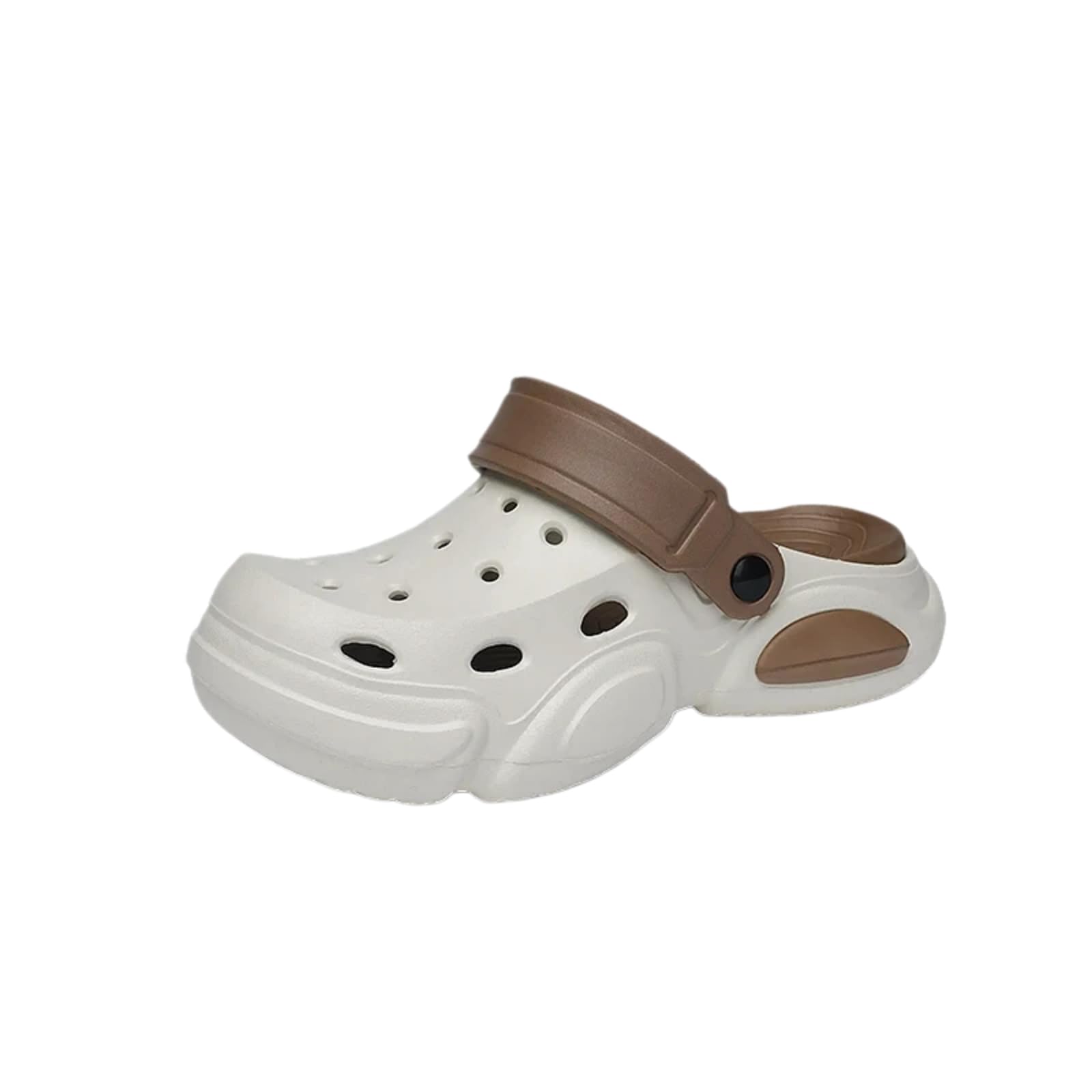 WANGSHUO Ciabatte Estive Unisex Chiuso Toe Eva Clogs, Soft Sole Summer Pantofole per Home Outdoor Casual Daily Wear-Dark Khaki-44-45