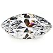 50PCS Size 5x10mm AAAAA White Marquise Shape Princess Cut Europe Machine Cut Loose CZ Cubic Zirconia Gemstone JIANGYUANGEMS