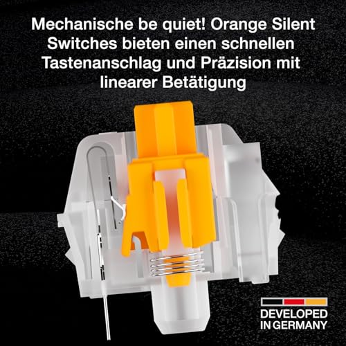 be quiet! Light Mount Silent Linear DE ISO Gaming Tastatur, mit ARGB – Ansicht 2
