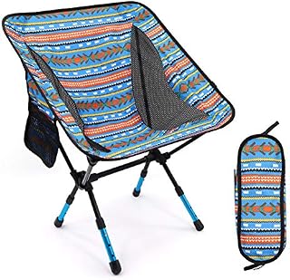 Portable Outdoor Folding Camping Chair Adjustable 3 Heights 7075 Aluminium Backpacking Chairs Support