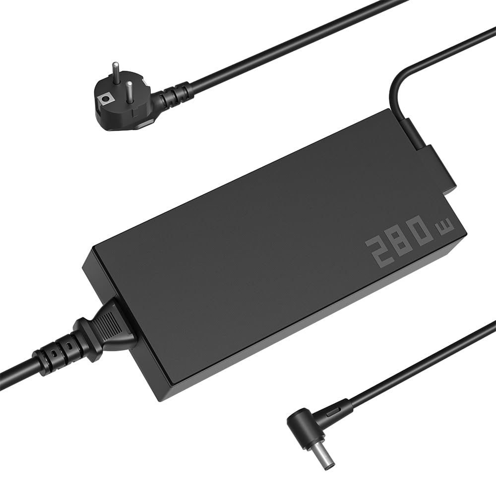 280W Cargador Compatible con ASUS ROG Strix Scar 17 15 G18 G17 G16 G15 G733 G732 G614 G814 G713 G513 G533 G703 Flow X16 TUF A16 Zephyrus Duo 16 15 S17 S15 M16 G16 G15 G14 Laptop