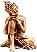 eSplanade Brass Buddha Face Showpiece | Buddha Head | Home Decor | Idol | Metal Statue | Figurine | Murti | Tibetan Buddhist Statue (Buddha Resting)