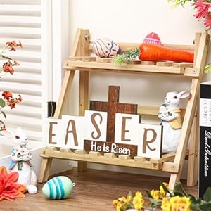 He is Risen Easter Decor Easter Table Wooden Blocks Religious Easter Decoration Jesus Christian Cross Sign Rustic Farmhouse Easter Centerpiece for Tiered Tray Home Resurrection Scene Decor He is Risen Easter Decor Easter Table Wooden Blocks Religious Easter Decoration Jesus Christian Cross Sign Rustic Farmhouse Easter Centerpiece for Tiered Tray Home Resurrection Scene Decor
