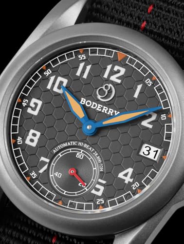 Image of BODERRY Automatic Watch for Men, Full Titanium Gray Field Watch, 72HR Power Reserve, 100M Waterproof, Sapphire Crystal, Luminous Hands-Voyager S72