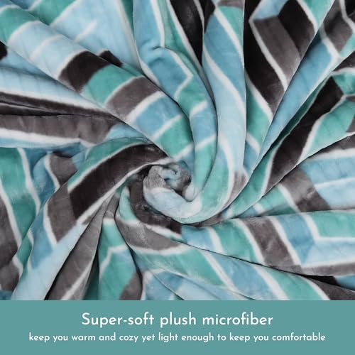 Image of Signature Aadhira Luxuriously Super Soft Double Ply Faux Mink Blanket - Heavyweight 4.5kg for Ultimate Winter Warmth 220x240CM 4.5Kg (Contemporary Maze)