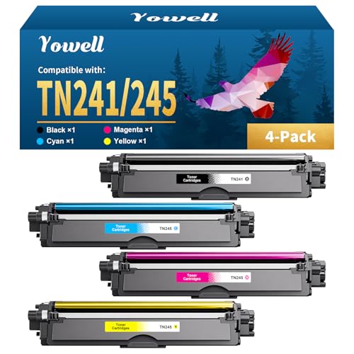 Toner compatible Brother TN241 TN245 pour MFC-9332CDW DCP-9022CDW (Pack de 4)