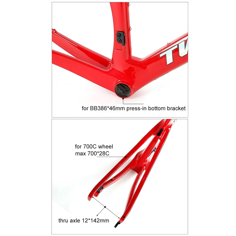 Amazon.co.jp: カーボンフレームセット 700C ロードバイク ディスク