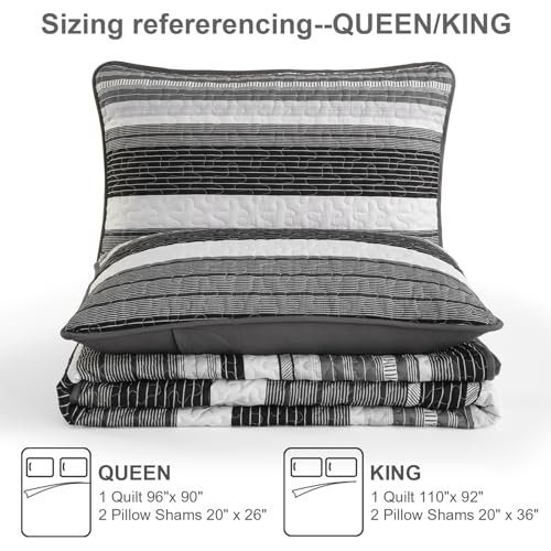Edredón bohemio Queen gris de microfibra suave de verano con dos fundas de almohada 8