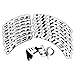 HYSJLS 8 PCS Pegatina de neumáticos Letras antiincrustantes Impermeable Coche y Motocicleta Decoración de neumáticos Pegatina de Coche Letras Decoración (Color Name : A)