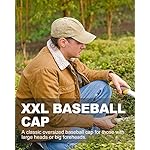 Zylioo XL XXL Oversize Baseball Cap, 100% Cotton Adjustable Dad Hat for Big Heads 23.5"-25.5", Soft Crown Large Size Cap - Image 3