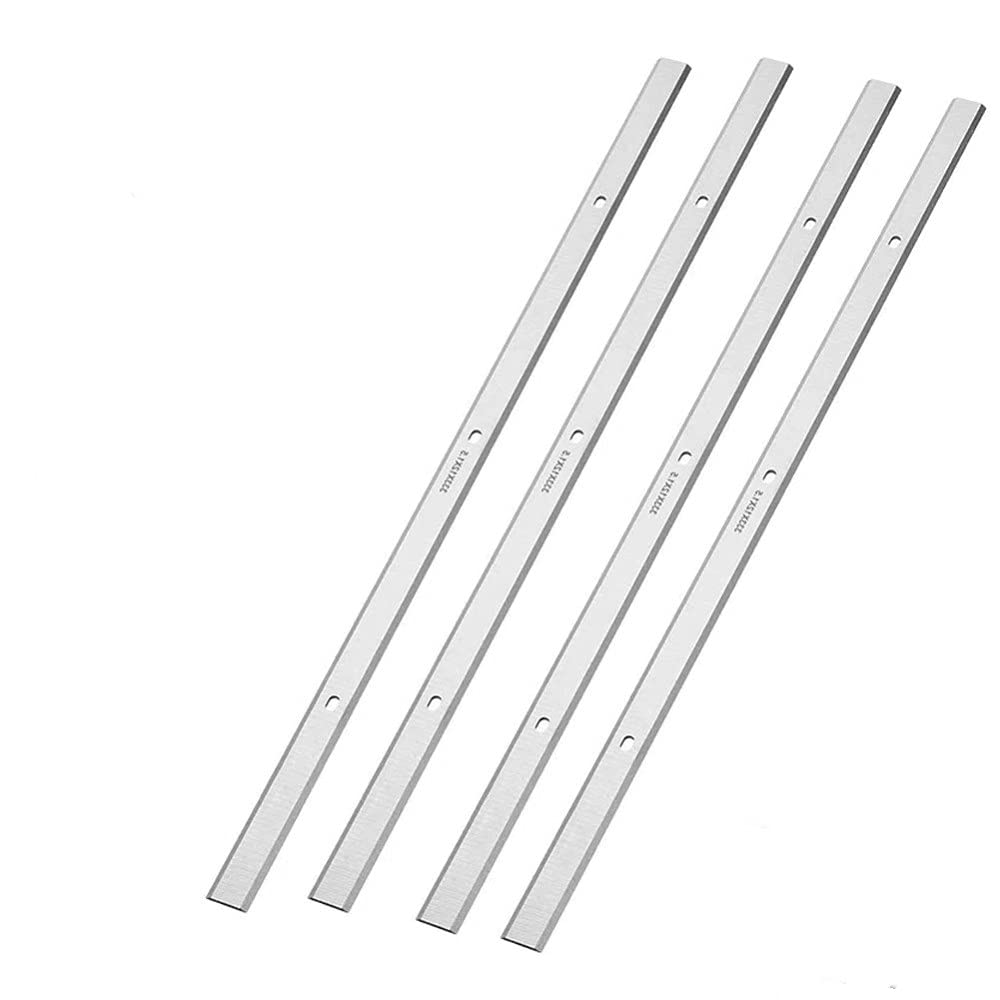 4 hojas cepilladoras HSS de 13 `` -1/2 '' para Metabo DH330 DH316 Juego de doble filo cuchillas cepilladoras eléctricas industriales para madera, como se muestra