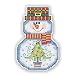 Janlynn Cross Stitch Kit, Snowman with Tree