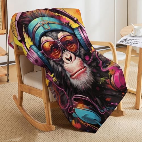 Couverture singe polaire pour réchauffer bébé et protéger votre canapé du froid - 7