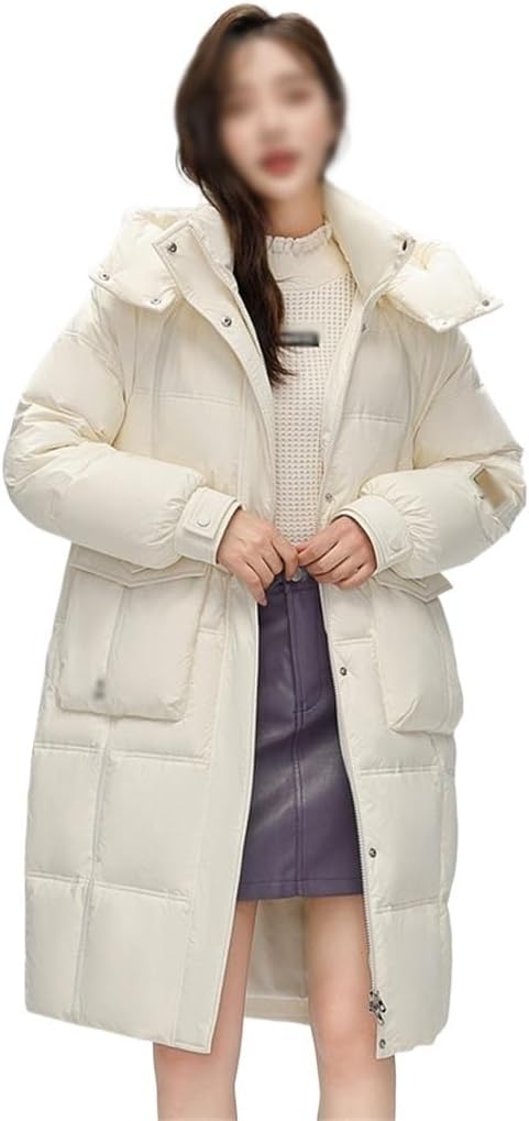 Women's Autumn And Winter Down Jacket Casual Design Warm Straight Large Pockets