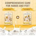 Hydrating Hand and Foot Mask, 3 Foot & 3 Hand Mask, Hand and Foot Care After Pedicure, Moisturizing Socks for Dry, Cracked Heel, Foot Spa, Honey & Milk, Vitamin E - Image 2