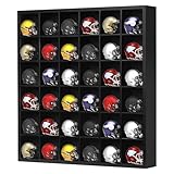 DisplayGifts Freestand Display Case Cabinet Holders Rack Pocket Pro Gumball Mini Football Helmets No Door No Cover