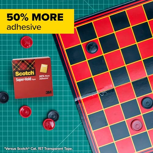 image for Scotch Super-Hold Tape, 6 Rolls, 50% More Adhesive, Trusted Favorite, 