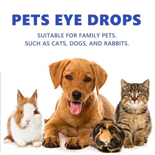 Image of Generic Dog Eye Care - Eye Wash Solution for Dogs, Tear Stain Remover & Eye Drops, Gentle Formula for Eye Health, Saline Eye Wash, Fragrance Free-12ml, white