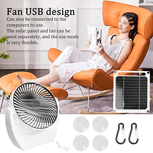 Generic Conjunto de ventilador portátil 6W movido a energia solar painel solar painel solar monocsta