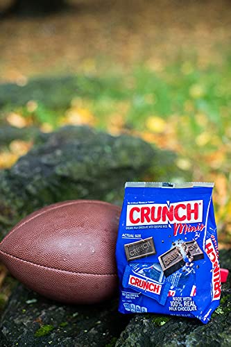 Crunch 100% Real Milk Chocolate Mini Candy Bars, Bulk Individually Wrapped Bars In 10.5 Oz Bags (4 Pack) #TOP4