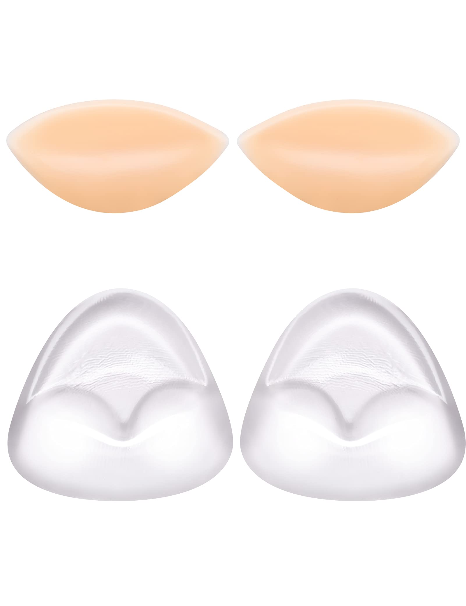 Silicone Gel Bra Inserts Breast Enhancer, Invisible Chicken Fillet Bra Inserts Push Up Bra Pads Inserts Waterproof for Bikini