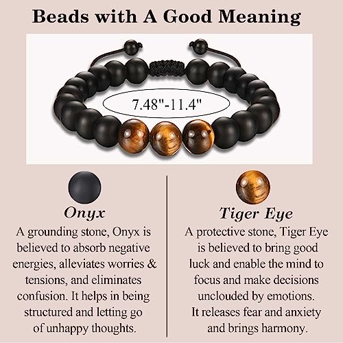 Best Ever Gifts for Mens Teen Boys, Beads Bracelet Gifts for Friend Brother Uncle Boyfriend Grandpa Dad Son Grandson Nephew New Dad Stepdad Husband on Birthday Christmas Valentines Fathers Graduation4