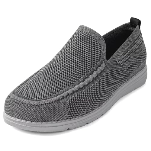 Image of 1TAZERO Wide Shoes for Men Slip on Shoes Casual Loafer with Arch Support Lightweight Walking for Elderly & Wide Feet Plantar Fasciitis