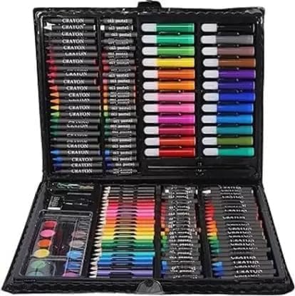 JRDP KART Super Deluxe Art Set Box & Drawing Kit With Painting And More With Poratable Art Box, Coloring Suppiles Art,Color Pencil Best Great Gift For Kids.(168 Pcs)(Multi Color)