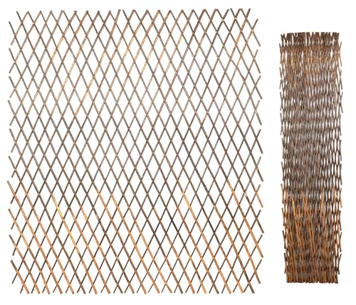 Deconation Treillis Extensibles en Bois De Saule 180 X 120 Cm