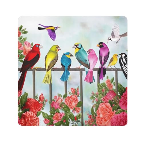 ODAWA Colorful Birds Fence 21.7