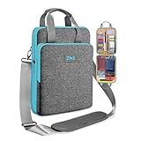 【Protección profesional】Un compartimento con 20 bolsillos pequeños para pasaporte, tarjetas, efectivo, smartphone y dispositivos A4. Otro compartimento con acolchado tridimensional que absorbe golpes un 50 % más que bolsas normales. Protección fuerte para tu portátil. Regalo perfecto para cumpleaños, aniversario, Navidad.