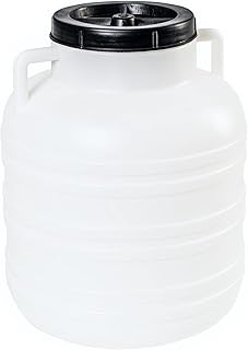Barril de plástico 10/20/30/40/60/80L para fermentación con tapa, barril de lluvia, color azul (30 L)
