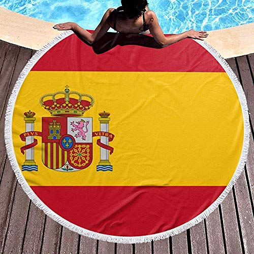 Nazi Mie Bandera de España.Jpg Redondo Toalla de Playa Manta Alfombra de...
