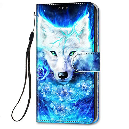 Ailisi Cover Per Samsung Galaxy A12/M12 - Custodia Libro Con Portafoglio E Orso Grigio