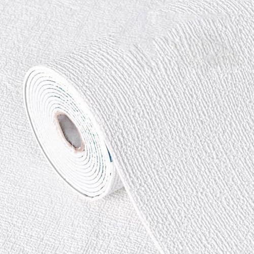 Oceanlend Papier peint autocollant, Stickers muraux imperméables et résistants aux taches, Stickers d’isolation thermique étanches à l’humidité pour cuisine, salon, chambre, plafond (Blanc)