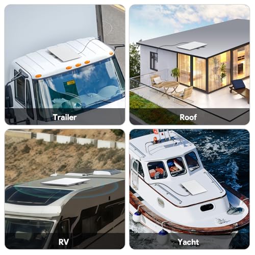 Image of XLTTYWL 2 Tilt Mobility RV Roof Mount for Starlink Performance Gen 3 | Fits Gen 3 Performance UTA 252, 2 Low Profile, Tool-Free, 174mph Windproof, Anti-Rust, For RV, Boat & Roof Rack