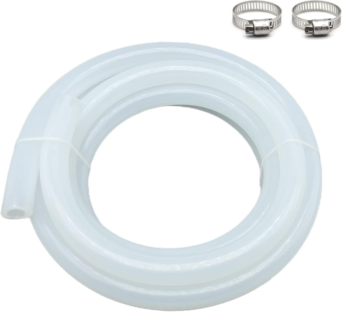 1/2" ID Silicone Tubing, Food Grade Hose 1/2" ID x 3/4" OD 10 Feet Length Pure Silicone Hoses High Temp for Home Brewing Winemaking
