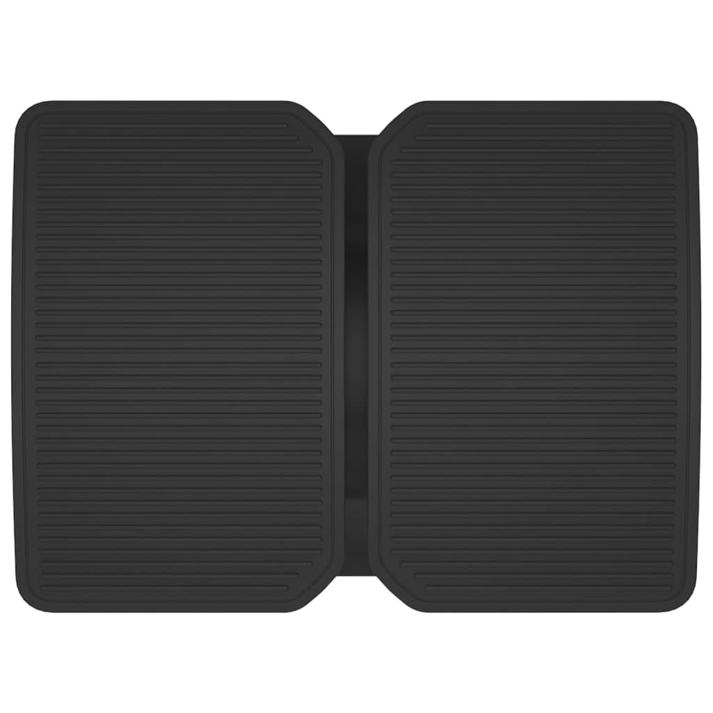 Reposapiés negro 43,5 x 32,5 x 10,5 cm, altura regulable, ergonómico, antideslizante, para oficina y hogar, cómodo taburete, acolchado, espacio de almacenamiento, material HIPS duradero