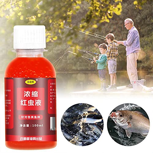 Strong Fish Attractant Concentrated Red Worm Liquid Bait Additive Enhancer For Saltwater Fish,Cod,Carp (2 Pcs) #TOP6