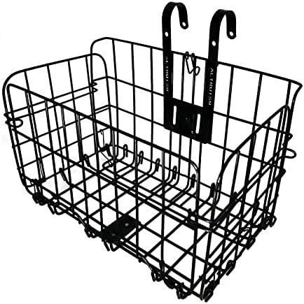 Bike Basket Metal Bicycle Basket Front Handlebar Bicycle Baskets for Adult Bikes Basket Rear for Women Foldable Pannier Cycling Carryings Pouch Luggage Carry Case