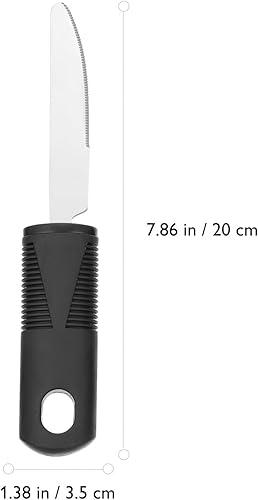 Miniatura 3 de Adaptive Utensils Set Weighted Utensils for Elderly and Disabled, Stainless Steel Fork, Knife, Spoon Silverware Set