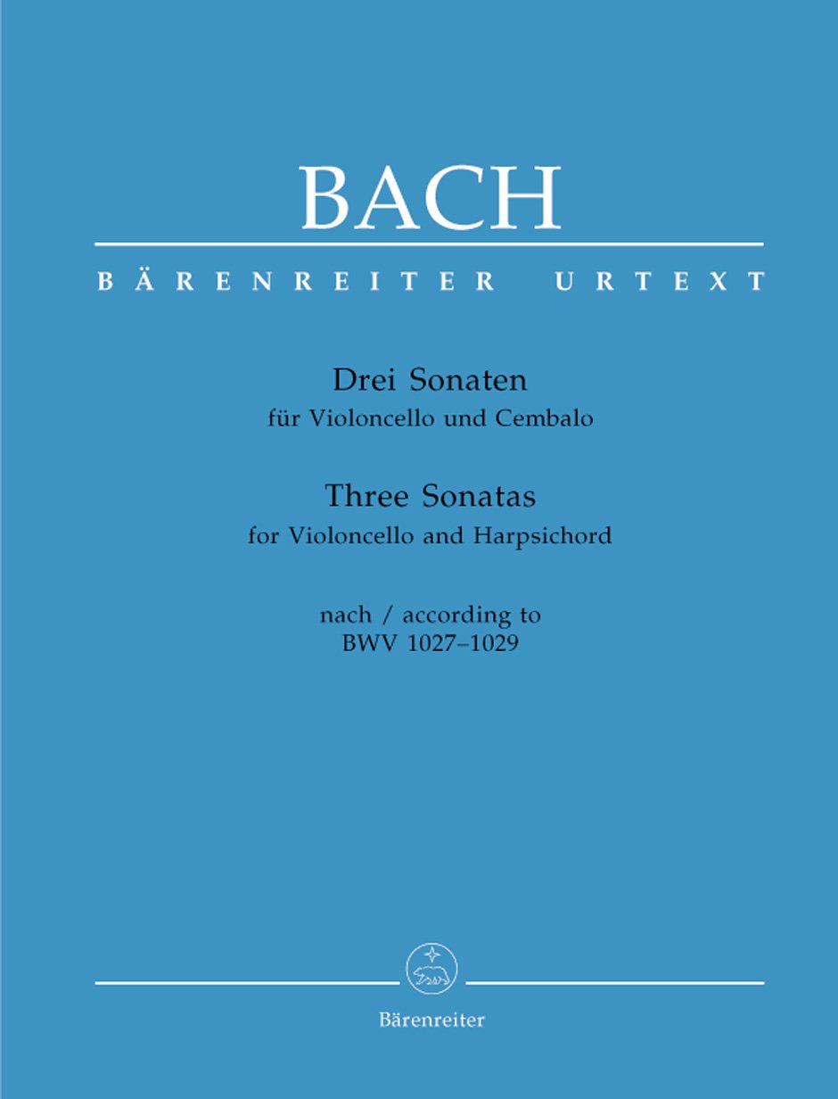 Bach: 3 Sonatas, BWV 1027-1029 (arr. for cello)      Sheet music