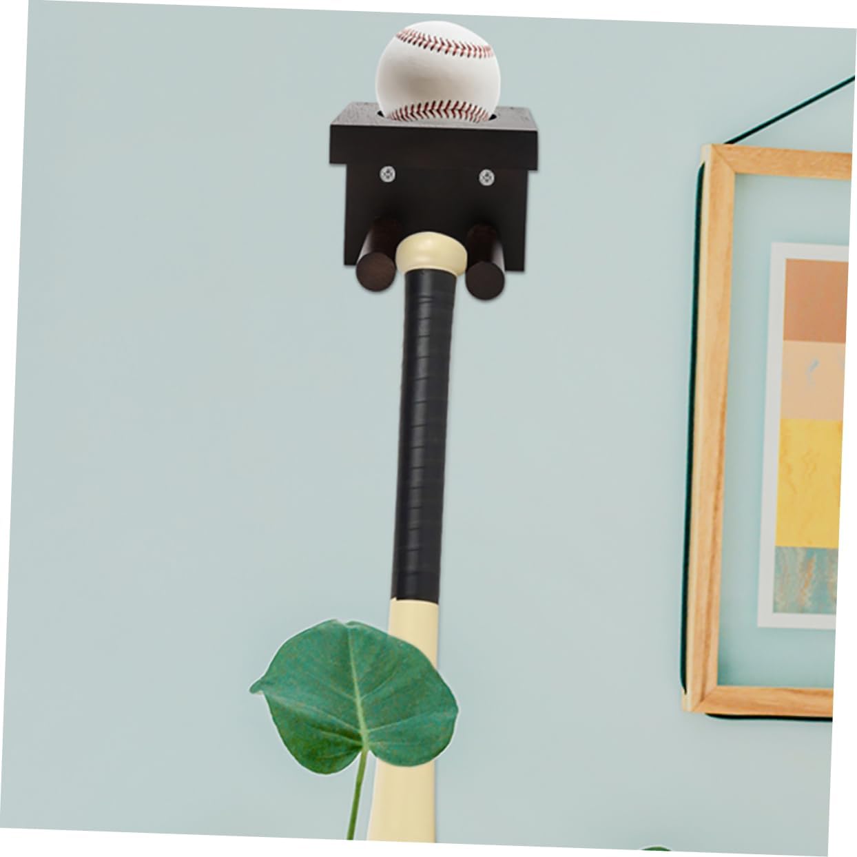 2pcs Baseball Bat Wall Mount Rack Versatile Storage for Baseball Softball Bats for Horizontal Display Organizer for Sports Collectors