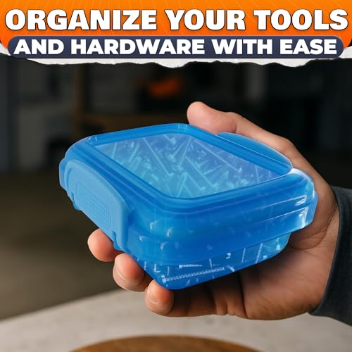 6 Pcs Lock Top Snack Containers with Lids – 4.6 Oz Small Snap Storage Containers – Microwave and Dishwasher Safe, 2 Side Clips for Sauces, Pastes, Spreads, Snacks | Kitchen, Travel, Office, Crafts by NADOBA - Image 7