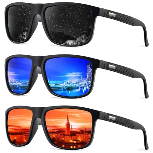 KALIYADI Sunglasses-Men Polarized-Sunglasses Mens Sun glasses: Sun Glasses Polarized UV Protection Unisex Driving Fishing Golf