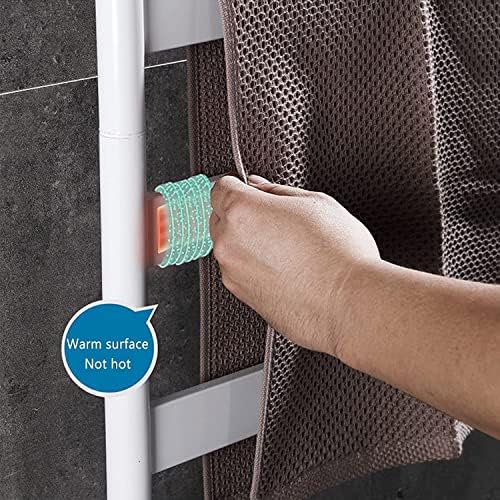 Wall Mounted Electric Towel Warmer Rack with Timer - Efficient Heated Towel Dryer for Bathrooms, Luxury Spa Experience, Fast Drying, Space-Saving Design