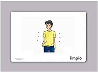 Vista 2 de Tarjetas de vocabulario - Adjetivo 1 - Adjetivos - Tarjetas con imágenes en español para niños pequeños de 2 a 4 años, niños, niños y adultos