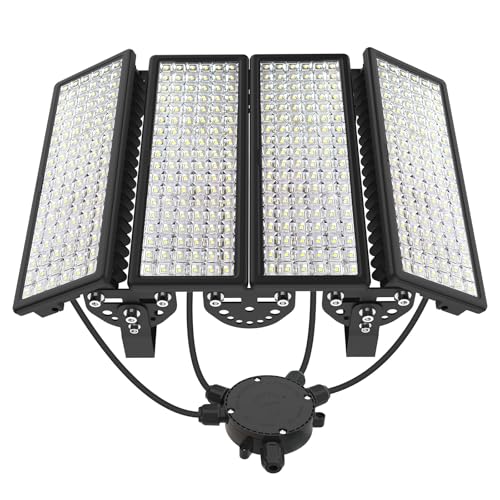HOPEDAMAI 400W 56000LM Stadium Lights Outdoor LED Flood Light, 6500K Arena Light, LED Stadium Lights with Wider Lighting Angle, IP67 Waterproof Field Lighting for Parking Lot, Courts
