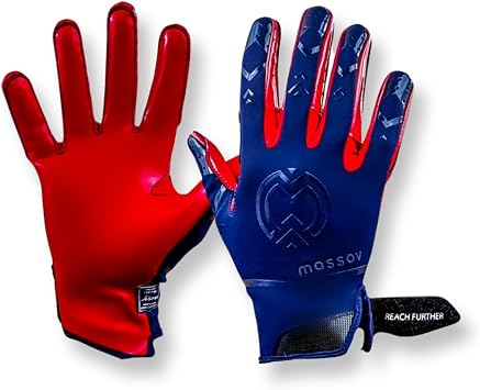 ALLSZN Youth Football Receiver Gloves, All-Weather Grip, Elite Fit